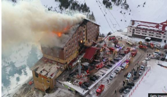 Dozens killed as fire engulfs Turkish ski hotel