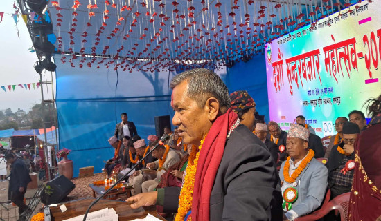 PM Oli inaugurates administrative building of Baganaskali rural municipality