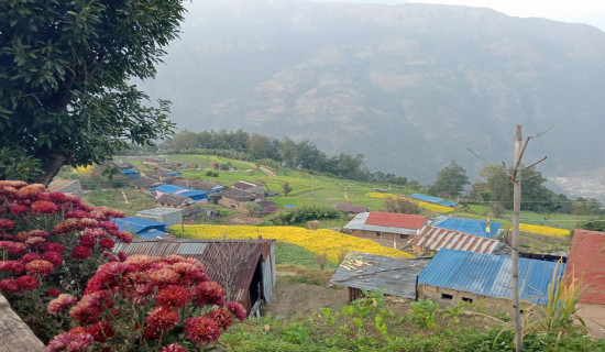 Tamang settlement located at Bhusme Village, Lamjung