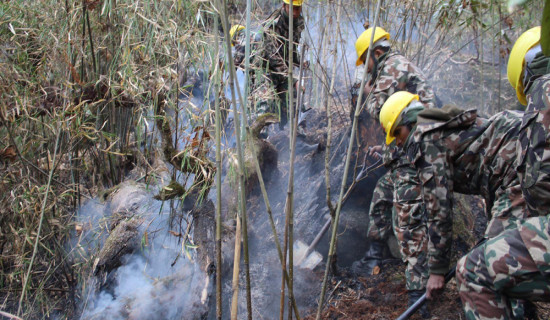 Manang wildfire goes uncontrolled for 10 days