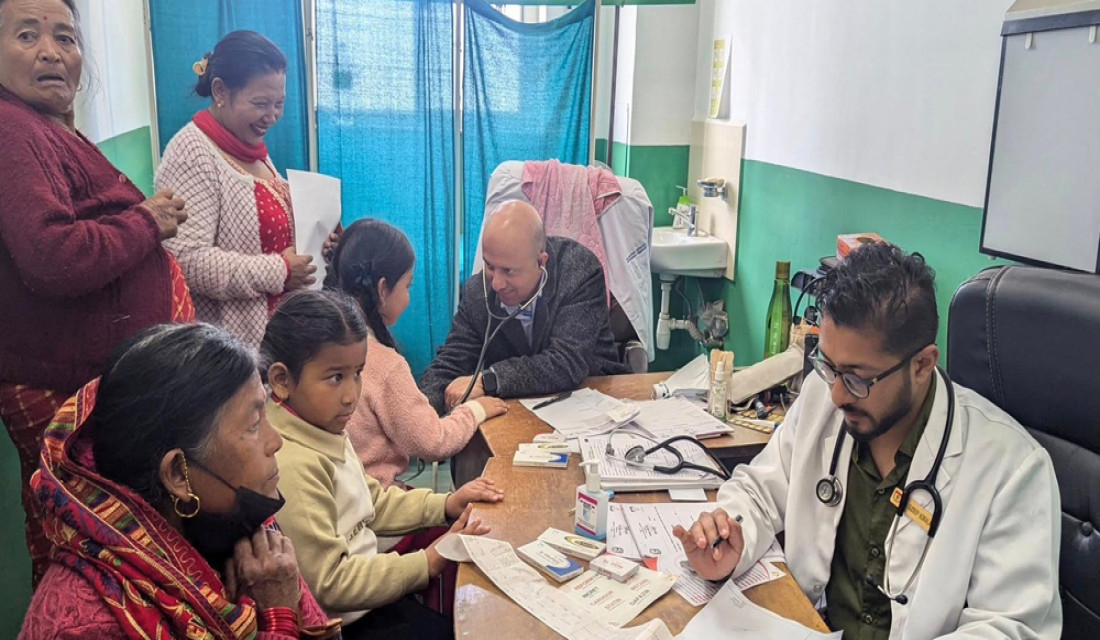 Free cardiac health checkup provided to 3500 people in Gorkha