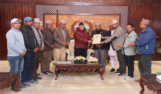 PM Oli pledges return of encroached land in Kohalpur