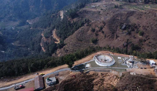 First Nava Graha Temple built in Arjun Chaupari, Syangja