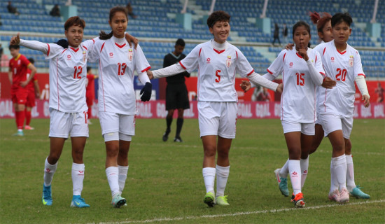 International Women's Football Tournament: Myanmar defeats Kyrgyzstan