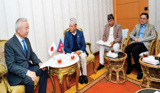 Japanese envoy calls on  Minister Khadka