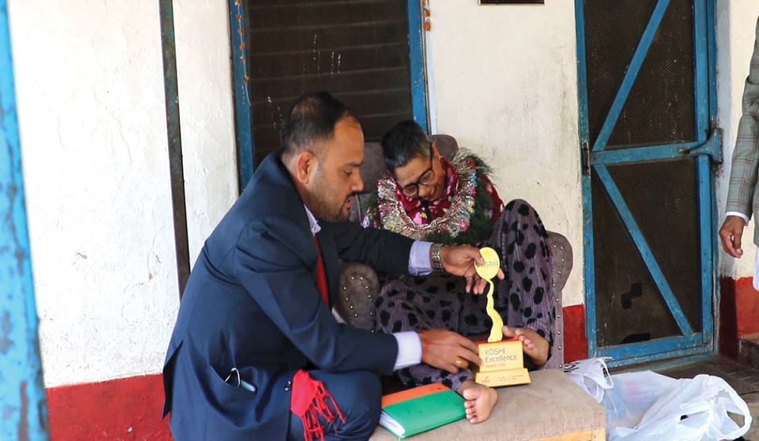 Jhamak Ghimire honoured