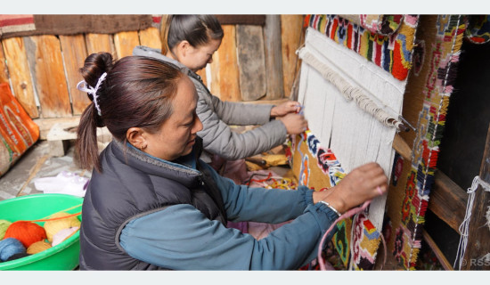 Locally woven  carpets of Olangchung Gola in high demand