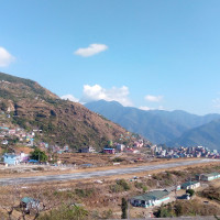 Locals enjoying swing in Sankhu