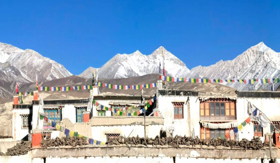 Historical Lomanthang palace of Mustang district