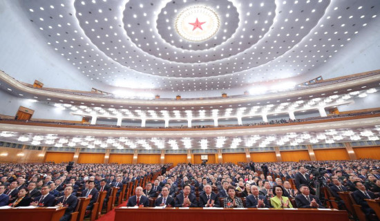 China's national legislature holds 2nd plenary meeting of annual session