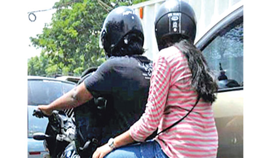 Compulsory helmet resurfaces as pillion rider’s headache