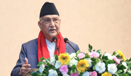 PM Oli calls on NGOs not to depend on external grants