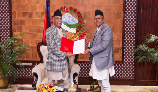 Inter-Legislature Forum submits Pokhara Declaration to PM Oli