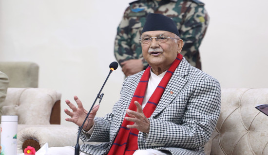 PM Oli welcomes participants of Himabatkhanda literature conference