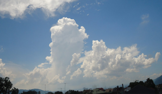 Today's weather forecast: Storm likely to occur in Koshi and Madhes