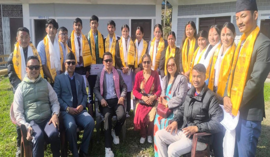 Japan assists in constructing new classroom building in Gorkha