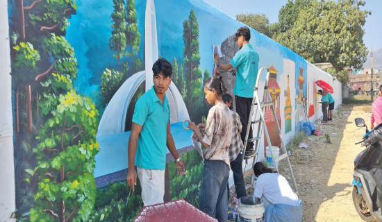 Hetauda showcasing its identity through paintings