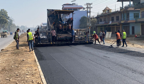 Narayangadh-Butwal Road expansion project makes 58% physical progress