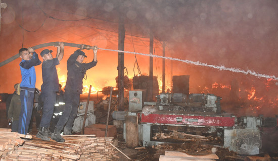 Fire at ply industry yet to be taken under control