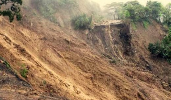 Landslides displace six families in Myagdi