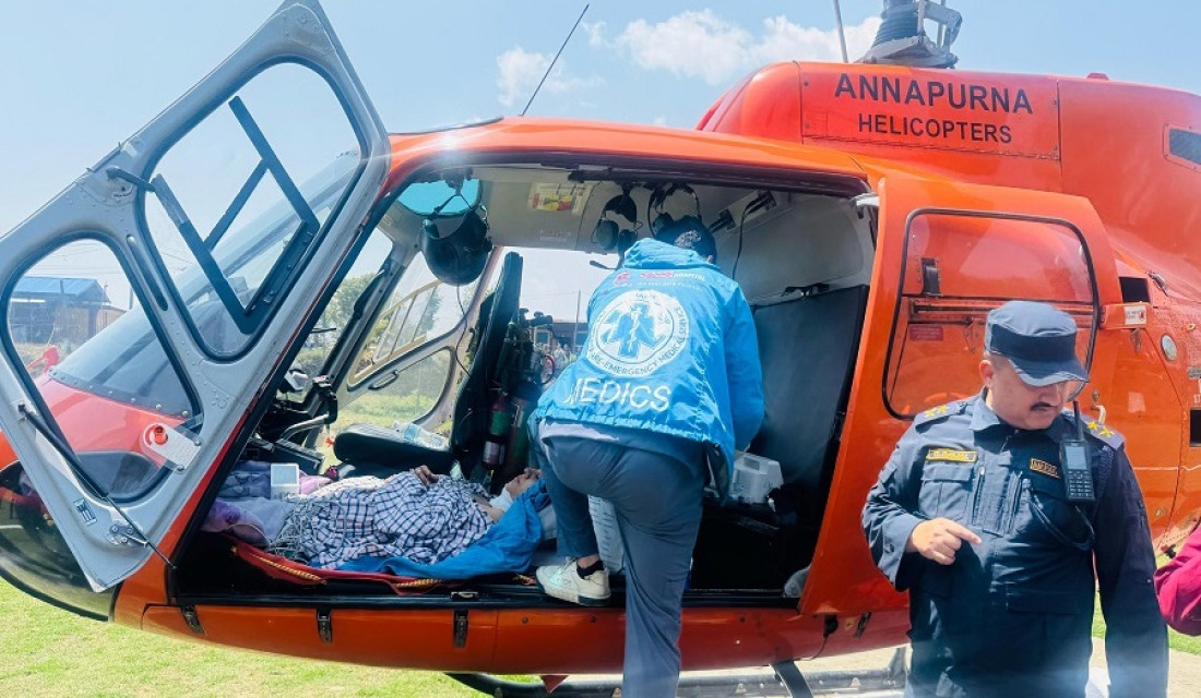 Two injured airlifted to capital for treatment