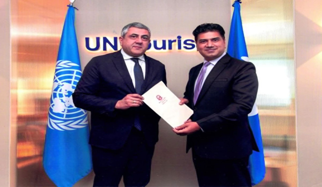 Nepali Ambassador to Spain presents credentials to UN Tourism SG