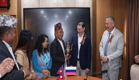 Igor Shutenkov, Mayor of Ulan-Ude  City, visits Lalitpur