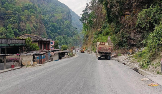 Kaligandaki corridor: 14-km of Rahughat-Tatopani blacktopped