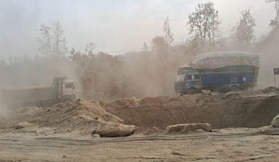 East-West Highway obstructed