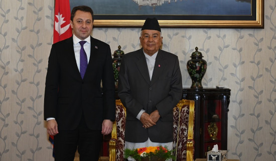 Azerbaijan's Deputy Foreign Minister Mammadov pays courtesy call on President Paudel