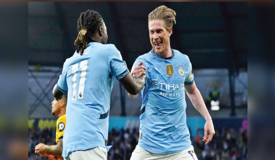 De Bruyne gives Man City crucial win over Wolves