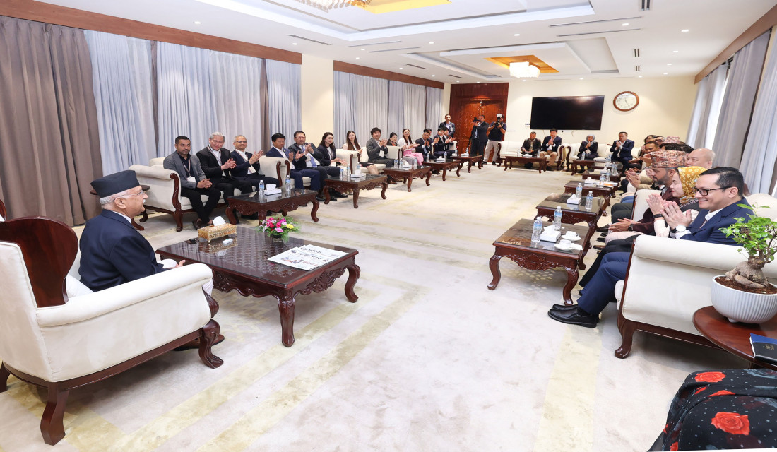Asian Payment Network representatives call on PM Oli