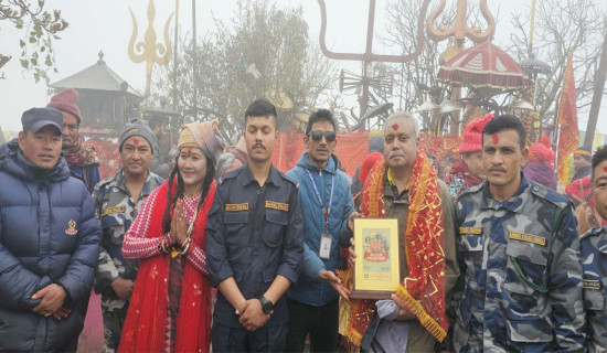 Indian ambassador Srivastava offers worship in Pathibhara
