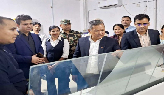 Minister Gurung inspects GC’s Kohalpur publication office