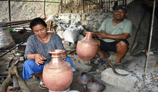 A blacksmith forges life out of metals and hope