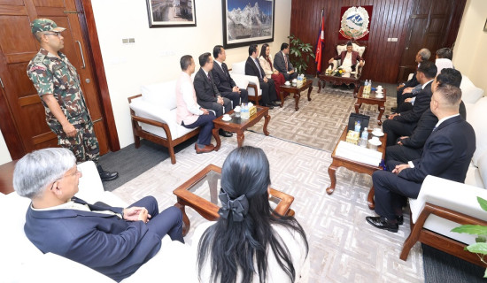Inter-Parliamentary Speakers' Conference delegation calls on PM Oli