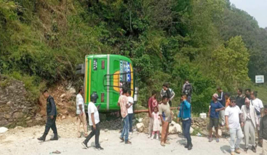 22 injured in Pokhara bus accident