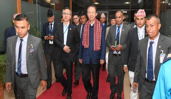 Chinese NPC's Vice Chairman Xiao Jie in Kathmandu