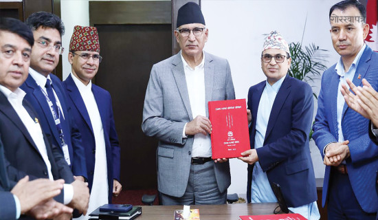 Revenue Advisory Committee submits report to DPM Paudel, suggests expanding tax base