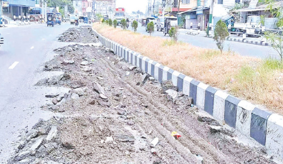 Repairs do not last on Koshi Highway  due to cargo trucks