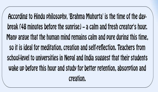 On Brahma Muhurta