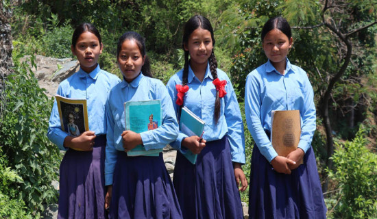 Chepang children in a Chitwan community school achieving outstanding results