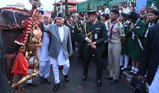 President Paudel observes Bhoto Jatra