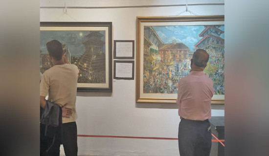 Hari Prasad Sharma’s artworks on display