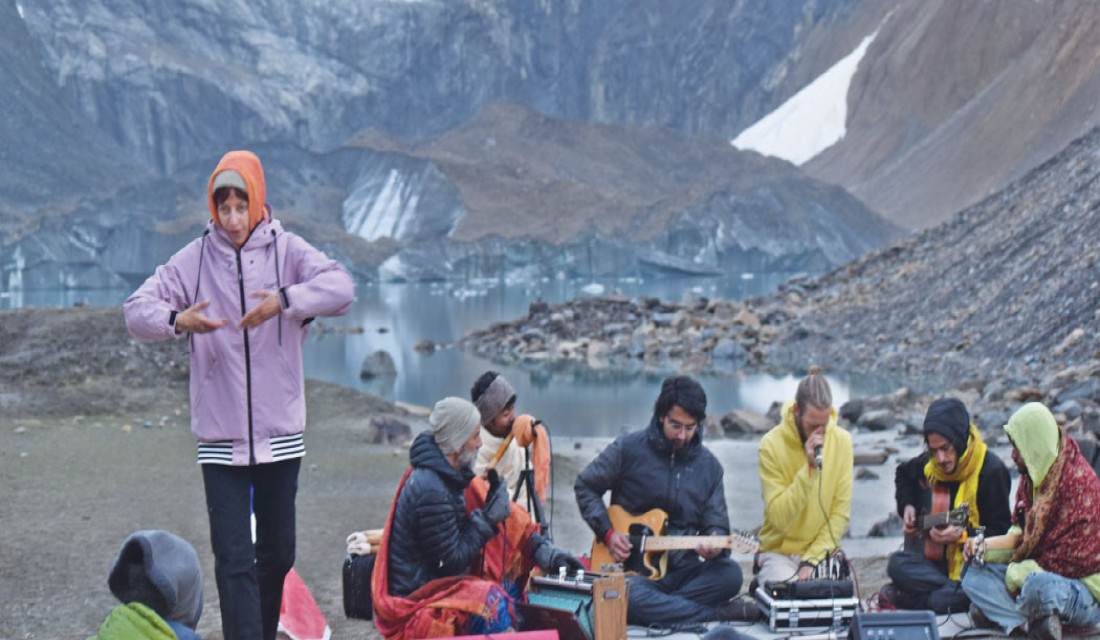 Annapurna I base camp  resonates with music