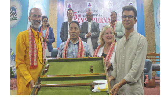 Herzog's ice axe presented to Int'l Mountain Museum