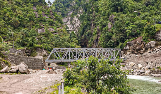 Bridge over Barun River incomplete even years after construction began
