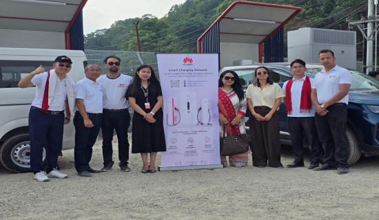 Huawei launches smart EV charging network across Nepal