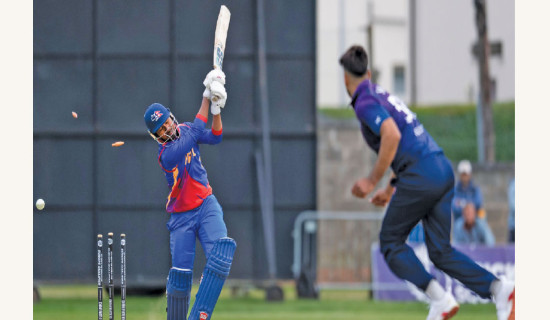 Nepal's record chase falters as Scotland clinch 2-run thriller