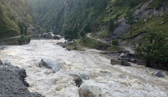 Kalikot locals facing problems to cross Tila